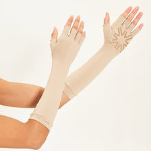Carica l'immagine nel visualizzatore di Gallery, Image 04: Uv Line Guanti Long Gloves Uni Chocolate Upf50+