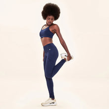 Carica l'immagine nel visualizzatore di Gallery, Image 02: Uv Line Pantaloncino Da Da Fitness Legging Fit Aspen Navy Blue Upf50+