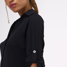 Carica l'immagine nel visualizzatore di Gallery, Image 04: Uv Line Camicia Shirtdress Copenhagen Fem Black Upf50+