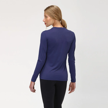 Carica l'immagine nel visualizzatore di Gallery, Model Back: Uv Line Protezioni Da Eruzioni Longsleeve Uvpro Fem Navy Blue Upf50+