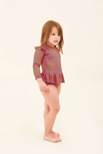 Carica l'immagine nel visualizzatore di Gallery, Image 02: Uv Line Costumi Da Bagno Bebè Baby Shine Malva Up50+