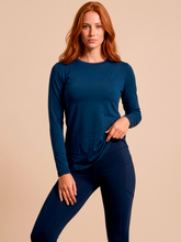 Carica l'immagine nel visualizzatore di Gallery, Gallery: Uv Line Protezioni Da Eruzioni Longsleeve Uvpro Fem Cobalt Upf50+