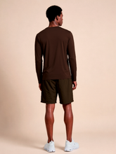 Carica l'immagine nel visualizzatore di Gallery, Model Back: Uv Line Protezioni Da Eruzioni Longsleeve New Fit Textura Masc Brown Upf50+