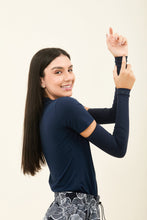 Carica l'immagine nel visualizzatore di Gallery, Gallery: Uv Line Guanti Sun-Protection Sleeve Navy Upf50+