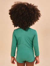 Carica l'immagine nel visualizzatore di Gallery, Model Back: Uv Line Costumi Da Bagno Bebè Baby Longsleeve Swimsuit Deep Sea Upf50+