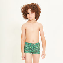 Carica l'immagine nel visualizzatore di Gallery, Model Front: Uv Line Costume Ragazzo Sunga Folhagem Kids Upf50+