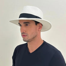 Carica l'immagine nel visualizzatore di Gallery, Image 06: Uv Line Cappello Panama Hat Shanghai Imp Uni White Black Upf50+