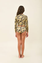 Carica l'immagine nel visualizzatore di Gallery, Model Back: Uv Line Intero Bambina Girl Bikini Hot Pant Jaguar Upf50+