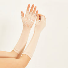 Carica l'immagine nel visualizzatore di Gallery, Image 04: Uv Line Guanti Long Gloves Uni Beige Upf50+