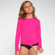 Carica l'immagine nel visualizzatore di Gallery, Gallery: Uv Line Protezioni Da Eruzioni Longsleeve Uvpro Kids Pink Upf50+
