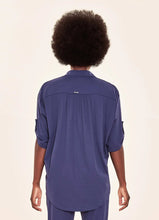 Carica l'immagine nel visualizzatore di Gallery, Model Back: Uv Line Camicia Shirt Copa Navy Blue Upf50+
