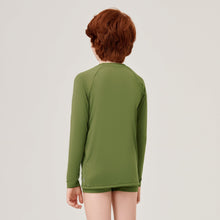 Carica l'immagine nel visualizzatore di Gallery, Model Back: Uv Line Protezioni Da Eruzioni Longsleeve Uvrpo Inf Verde Militar Upf50+
