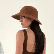 Carica l'immagine nel visualizzatore di Gallery, Product Front: Uv Line Cappello Morbido Lyon Conhaque Upf50+
