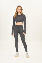 Carica l'immagine nel visualizzatore di Gallery, Image 04: Uv Line Pantaloncino Da Da Fitness Legging Fit Aspen Black Upf50+
