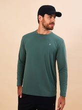 Carica l'immagine nel visualizzatore di Gallery, Model Front: Uv Line Protezioni Da Eruzioni Longsleeve New Fit Textura Masc Verde Jade Upf50+
