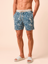 Carica l'immagine nel visualizzatore di Gallery, Gallery: Uv Line Bermuda / Uomo Shorts Acqua Boxer Tie Dye Blue Upf50+

