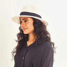 Carica l'immagine nel visualizzatore di Gallery, Image 04: Uv Line Cappello Panama Hat Shanghai Imp Uni White Black Upf50+
