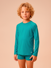 Carica l'immagine nel visualizzatore di Gallery, Gallery: Uv Line Protezioni Da Eruzioni Longsleeve Uvpro Kids Green Sea Upf50+
