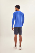 Carica l'immagine nel visualizzatore di Gallery, Model Back: Uv Line Protezioni Da Eruzioni Longsleeve Uvpro Brasil Masc Cobalto Upf50+
