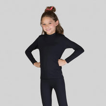 Carica l'immagine nel visualizzatore di Gallery, Image 03: Uv Line Protezioni Da Eruzioni Rash Guard Kids High-Neck Black Upf50+
