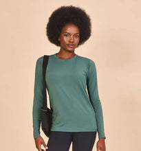 Carica l'immagine nel visualizzatore di Gallery, Gallery: Uv Line Protezioni Da Eruzioni Longsleeve Fem New Fit Textura Verde Jade Upf50+
