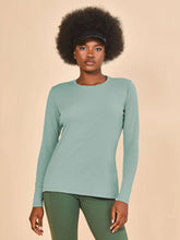 Carica l'immagine nel visualizzatore di Gallery, Gallery: Uv Line Protezioni Da Eruzioni Longsleeve Fem New Fit Verde Agua Upf50+
