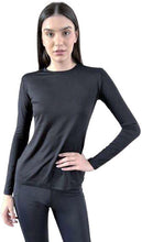 Carica l'immagine nel visualizzatore di Gallery, Product Front: Uv Line Protezioni Da Eruzioni Longsleeve Fem Skin Infratherm Preto Upf50+

