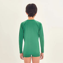 Carica l'immagine nel visualizzatore di Gallery, Model Back: Uv Line Protezioni Da Eruzioni Longsleeve Uvpro Kids Verde Brasil Upf50+
