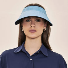 Carica l'immagine nel visualizzatore di Gallery, Image 05: Uv Line Visiera Visor Bali Fem Navy Light Blue Upf50+
