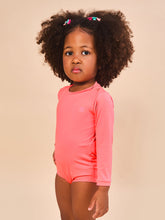 Carica l'immagine nel visualizzatore di Gallery, Image 03: Uv Line Costumi Da Bagno Bebè Baby Longsleeve Swimsuit Coral Upf50+
