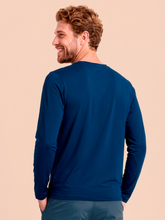 Carica l'immagine nel visualizzatore di Gallery, Model Back: Uv Line Protezioni Da Eruzioni Longsleeve Uvpro Masc Cobalt Upf50+
