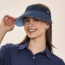 Carica l'immagine nel visualizzatore di Gallery, Gallery: Uv Line Visiera Visor Bali Fem Navy Light Blue Upf50+
