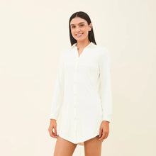 Carica l'immagine nel visualizzatore di Gallery, Image 02: Uv Line Camicia Shirtdress Copenhagen Fem Off White Upf50+
