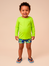 Carica l'immagine nel visualizzatore di Gallery, Model Front: Uv Line Protezioni Da Eruzioni Longsleeve Baby Yellow Fluor Upf50+
