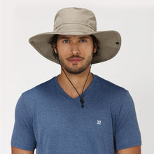 Carica l'immagine nel visualizzatore di Gallery, Model Front: Uv Line Cappello Morbido Safari Kaki Upf50+
