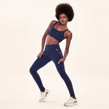 Carica l'immagine nel visualizzatore di Gallery, Image 06: Uv Line Pantaloncino Da Da Fitness Legging Fit Aspen Navy Blue Upf50+
