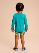 Carica l'immagine nel visualizzatore di Gallery, Model Back: Uv Line Protezioni Da Eruzioni Longsleeve Baby Green Sea Upf50+
