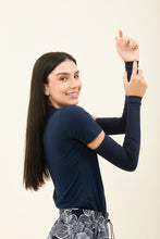 Carica l'immagine nel visualizzatore di Gallery, Gallery: Uv Line Guanti Sun-Protection Sleeve Navy Upf50+
