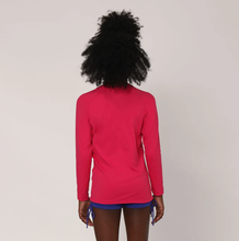 Carica l'immagine nel visualizzatore di Gallery, Model Back: Uv Line Protezioni Da Eruzioni Longsleeve Uvpro Kids Pink Upf50+
