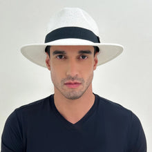 Carica l'immagine nel visualizzatore di Gallery, Image 05: Uv Line Cappello Panama Hat Shanghai Imp Uni White Black Upf50+
