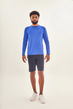 Carica l'immagine nel visualizzatore di Gallery, Model Front: Uv Line Protezioni Da Eruzioni Longsleeve Uvpro Brasil Masc Cobalto Upf50+
