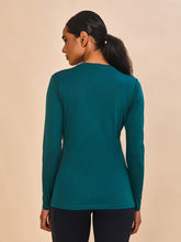 Carica l'immagine nel visualizzatore di Gallery, Model Back: Uv Line Protezioni Da Eruzioni Longsleeve Fem New Fit Petroleo Upf50+
