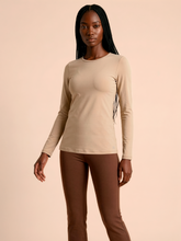 Carica l'immagine nel visualizzatore di Gallery, Gallery: Uv Line Protezioni Da Eruzioni Longsleeve Fem New Fit Sand Upf50+
