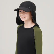 Carica l'immagine nel visualizzatore di Gallery, Image 02: Uv Line Berretto Cap Legionario Teens Inf Black Upf50+
