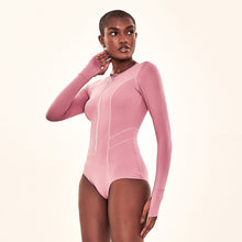 Carica l'immagine nel visualizzatore di Gallery, Image 02: Uv Line Intero Swimsuit Macae Malva Upf50+
