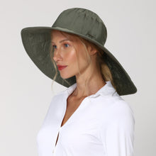 Carica l'immagine nel visualizzatore di Gallery, Image 02: Uv Line Cappello Morbido Hat Beverly Hills I18 Fem Green Militar Upf50+
