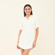 Carica l'immagine nel visualizzatore di Gallery, Image 04: Uv Line Camicia Shirtdress Copenhagen Fem Off White Upf50+
