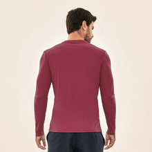 Carica l'immagine nel visualizzatore di Gallery, Model Back: Uv Line Protezioni Da Eruzioni Longsleeve Uvpro Masc Vermelho Queimado Upf50+
