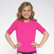 Carica l&#39;immagine nel visualizzatore di Gallery, Gallery: Uv Line Protezioni Da Eruzioni Camiseta Kids Uvpro Mc Pink Upf50+
