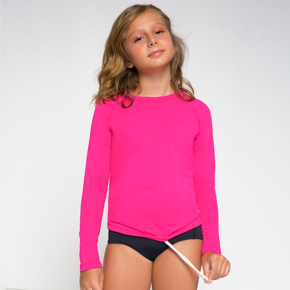 Gallery: Uv Line Protezioni Da Eruzioni Camiseta Kids Uvpro Ml Pink Upf50+